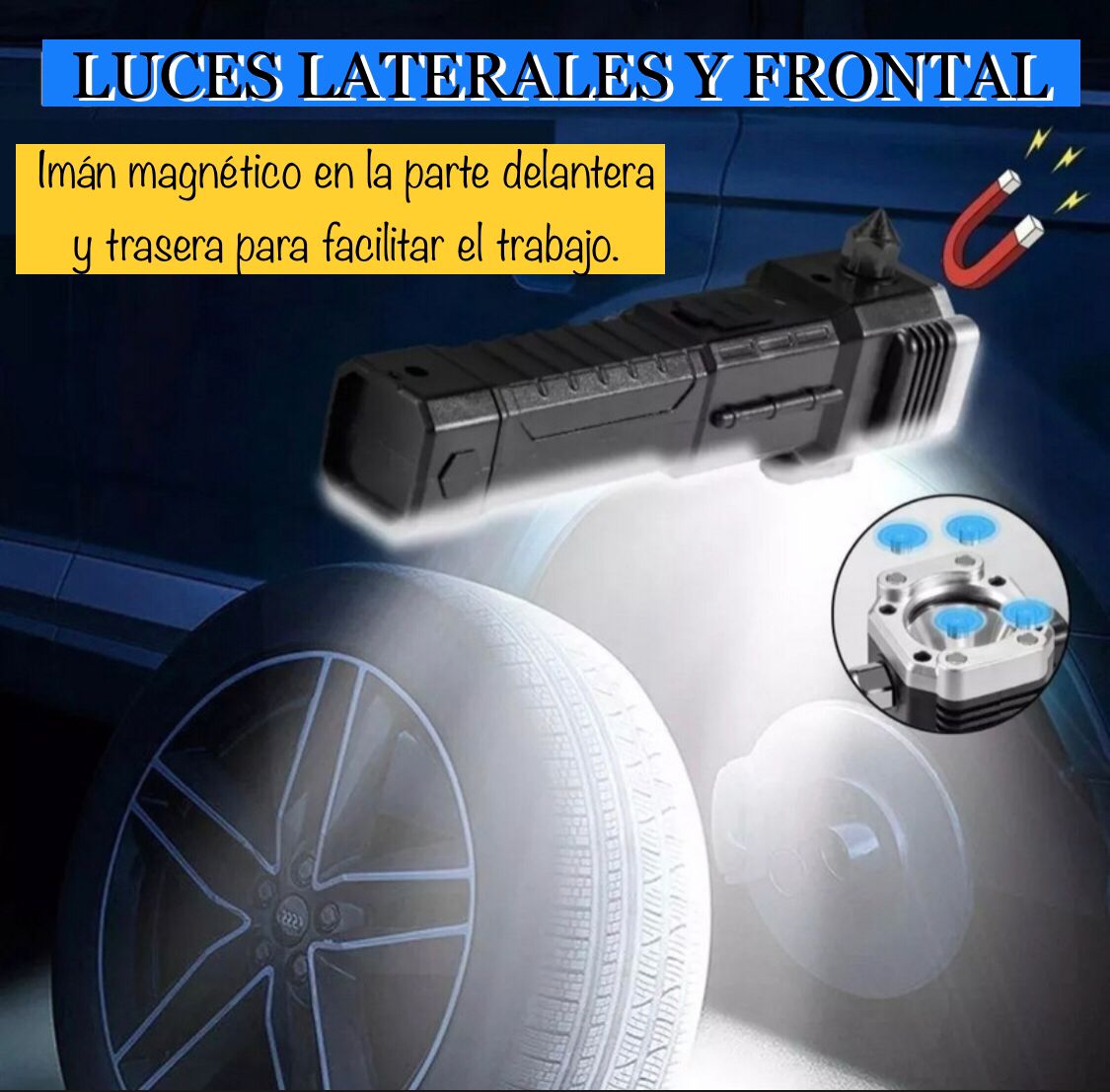 PODEROSA LINTERNA MULTIFUNCIONAL 4 EN 1
